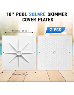 Tapa de Skimmer de Piscina 10" Hayward SPX1082E - 2 Piezas 2