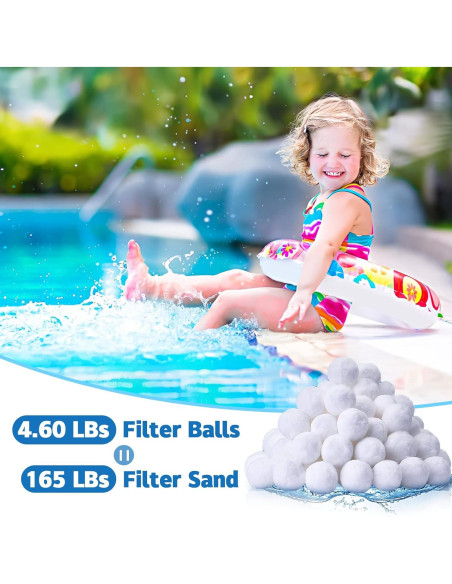 Bolas de Filtro Reutilizables QwayHome 2.1 kg para Piscina