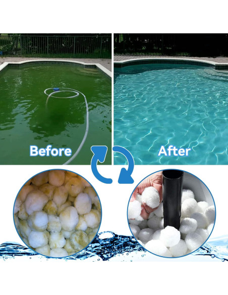 Bolas de Filtro Reutilizables QwayHome 2.1 kg para Piscina