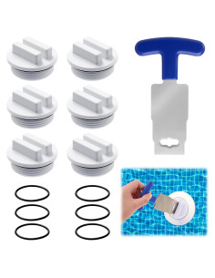 Kit de Tapones de Retorno para Piscina MorningRo 1.5" con Herramienta