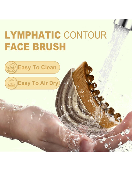 2 Cepillos Faciales EONFAVE para Drenaje Linfático - Masaje Suave