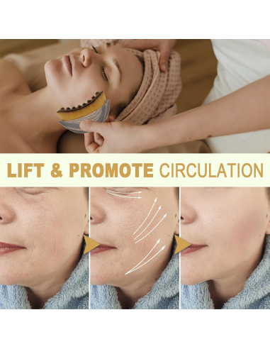 2 Cepillos Faciales EONFAVE para Drenaje Linfático - Masaje Suave