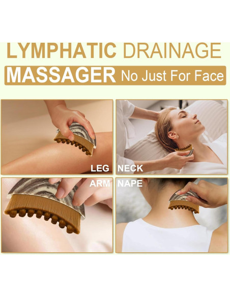 2 Cepillos Faciales EONFAVE para Drenaje Linfático - Masaje Suave