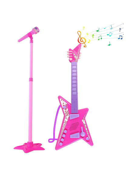 Juego de guitarra y micrófono deAO Kids - Juguete musical 55.88 cm