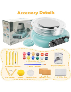 Torno de Alfarería Sockenear D2031 para Niños - Kit Completo 2