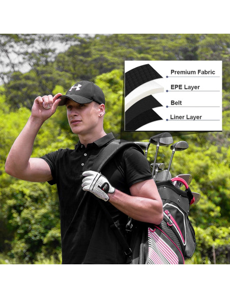 Bolsa de Golf para Carro LONGCHAO 14 Divisores Ligera con Funda