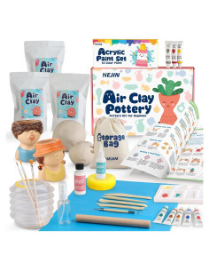 Kit de Cerámica HEJIN para Principiantes 1.5Kg con Herramientas