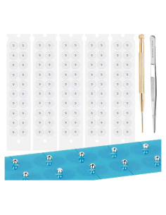 Kit de Acupuntura con Semillas de Oído Genérico Plata 100pcs