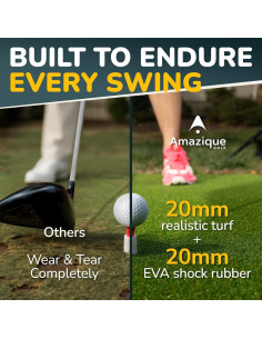 Alfombra de Golf Amazique 1.22x1.50m Antideslizante 40mm 2