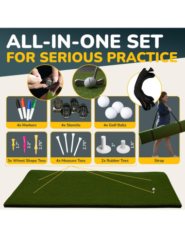 Alfombra de Golf Amazique 1.22x1.50m Antideslizante 40mm