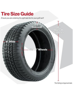 Neumático de Carro de Golf GTW Fusión 205/30-14 Juego de 4 2