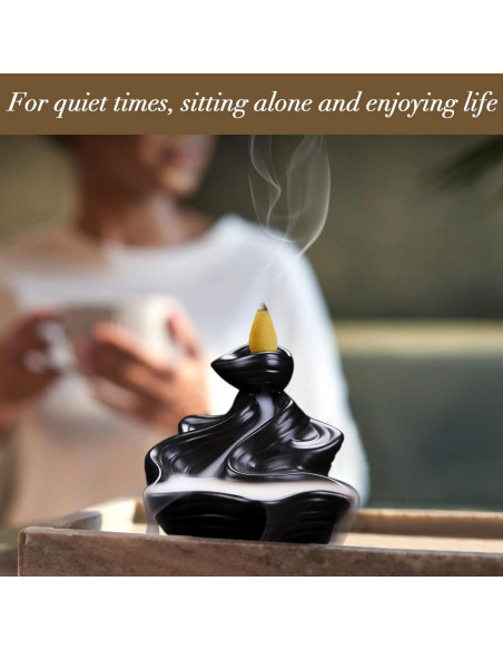 Conos de Incienso de Retroceso Sukh - 108 PCS Aromatizados