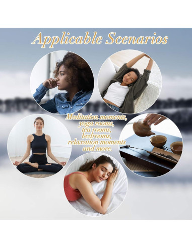 Conos de Incienso de Retroceso Sukh - 108 PCS Aromatizados