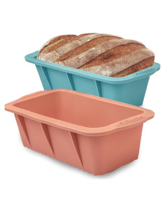 Molde para Pan de Silicona Koolstuffs 2 PCS Antiadherente