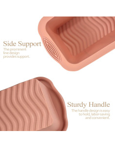 Molde para Pan de Silicona Koolstuffs 2 PCS Antiadherente 2