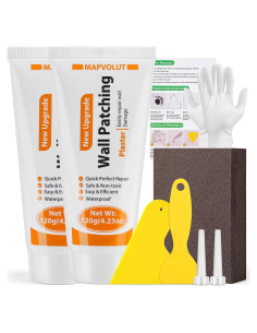 Kit de Reparación de Paredes MAPVOLUT 2x120g Masilla y Raspadores
