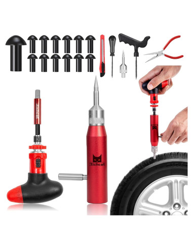 Kit de Reparación Neumáticos Tubeless Richcat 12 Piezas