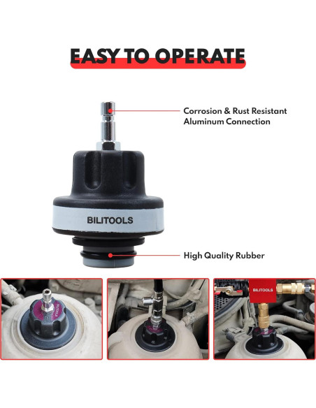 Kit de Prueba y Relleno de Refrigerante BILITOOLS 28 Piezas