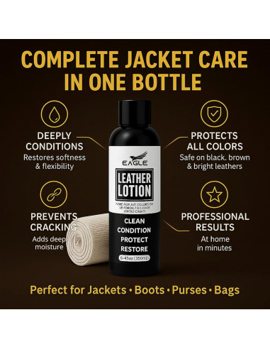 Acondicionador de Cuero Eagle 340g - Revitaliza Chaquetas y Botas