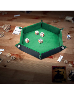 Bandeja de Dados Plegable K.T. Elegante 6 Piezas Hexagonal 2