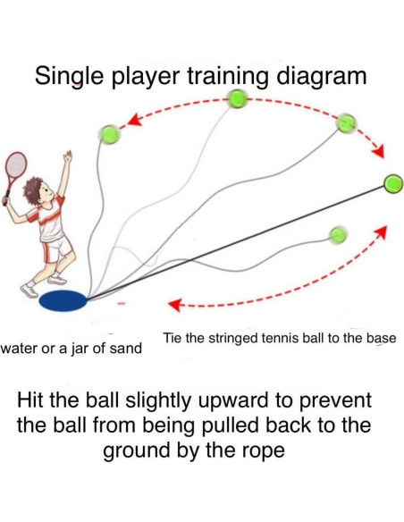 Entrenadores de Tenis Sapphirem T2 - Paquete de 2 con Cuerdas