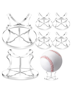 Soporte de Exhibición de Pelotas Acrílico Mudder - 6 Piezas