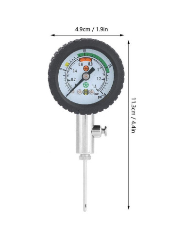 Medidor de Presión de Balón Alomejor Acero Inoxidable 11.3cm