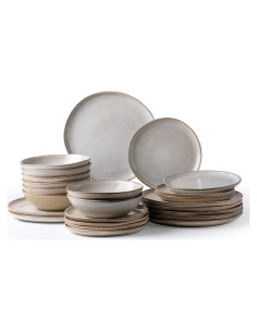 Vajilla de Cerámica AmorArc para 8 Personas - 24 Piezas