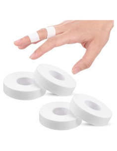 Cinta Atlética para Dedos YBEATY 4 Pcs Blanca 1000x1.5cm