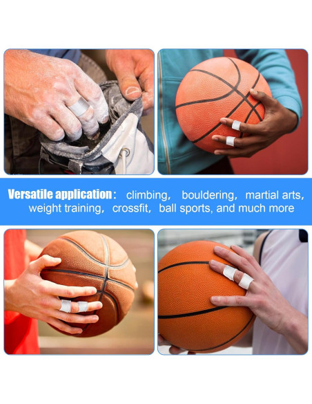 Cinta Atlética para Dedos YBEATY 4 Pcs Blanca 1000x1.5cm