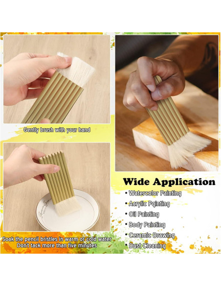 Juego de Pinceles Geelin 9 Piezas para Pintura Acrílica