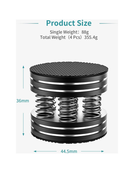 Patas de Aislamiento de Altavoces Tertullus 4PCS Antideslizantes