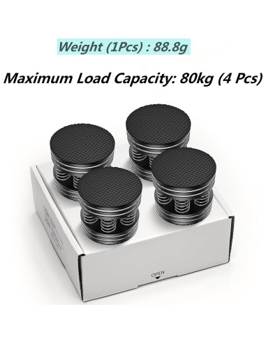 Patas de Aislamiento de Altavoces Tertullus 4PCS Antideslizantes