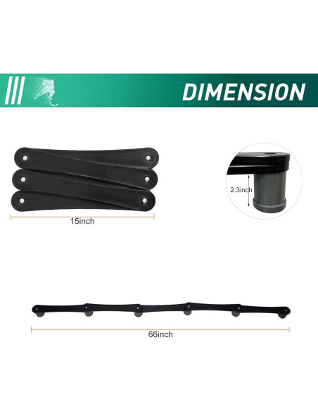 Entrenador de Hockey Fenduoer FIH-Parent - Herramienta Ajustable 5 Secciones
