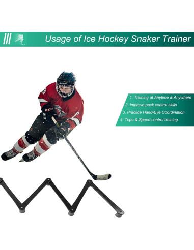 Entrenador de Hockey Fenduoer FIH-Parent - Herramienta Ajustable 5 Secciones