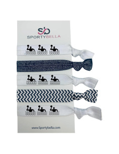 Juego de Gomas para Cabello Sporty Bella - 5 Piezas Negro