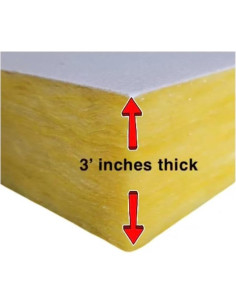 Azulejos de Techo Aislantes Acústicos Soundsulate 3" Blancos 2