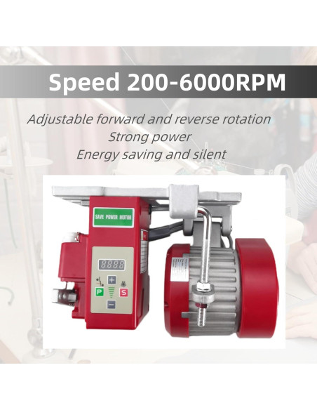 Motor de Máquina de Coser Servo SYLPHID 750W Silencioso