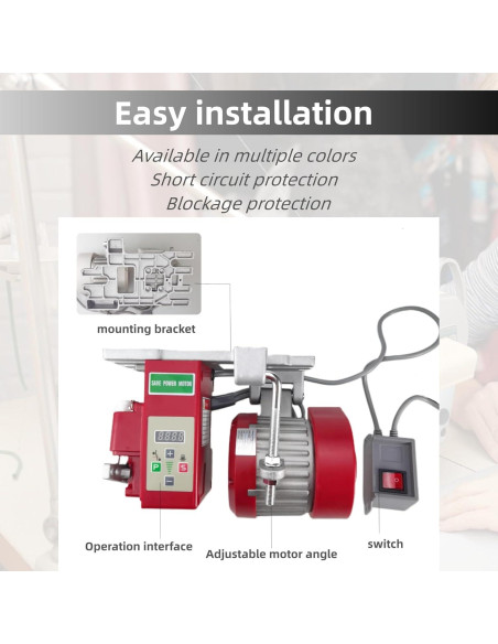 Motor de Máquina de Coser Servo SYLPHID 750W Silencioso