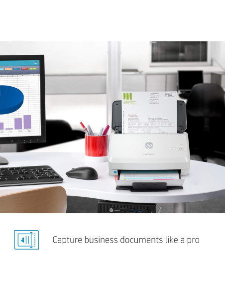 Escáner a Color HP ScanJet Pro 2000 s2 35ppm USB ADF 50 Páginas