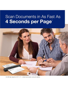 Escáner portátil inalámbrico Epson WorkForce ES-60W 27.2x4.6cm 2