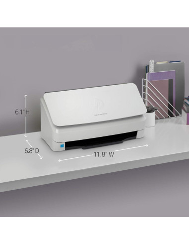 Escáner a Color HP ScanJet Pro 2000 s2 35ppm USB ADF 50 Páginas