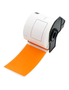 BETCKEY Etiquetas de Envío Naranja 62mm x 100mm para Brother DK-1202