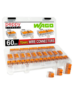 Kit de Conectores WAGO 221-61x 60pc 10AWG con Estuche