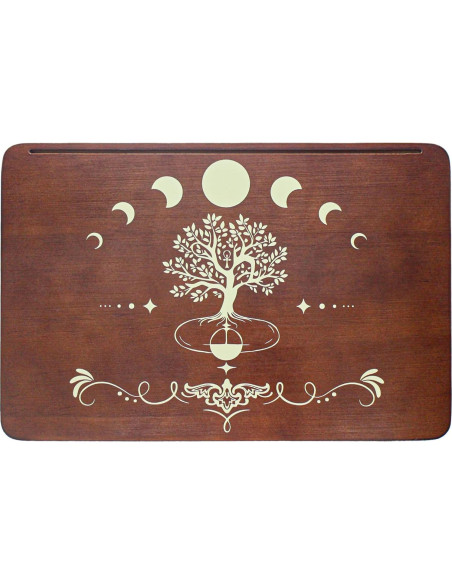 Mesa de Altar de Madera FNYDOX con Soporte para Tarot 30x20 cm
