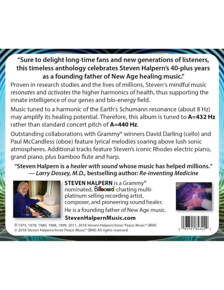 CD de Audio Sanación Sonora 432 Hz Steven Halpern