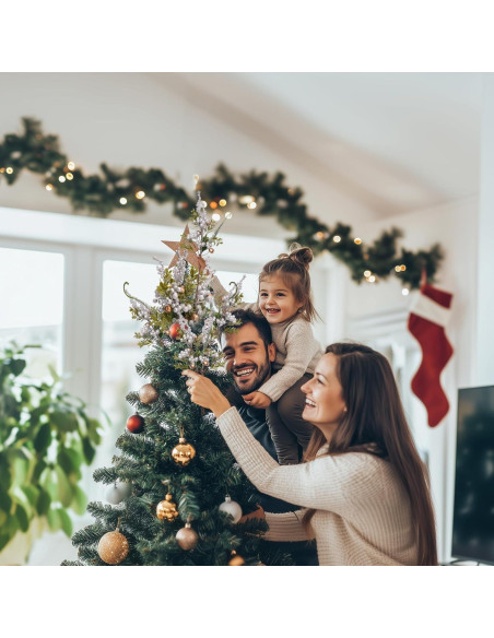 Ramo Floral Artificial de Navidad Blosmon con Jarrón 36.8 cm