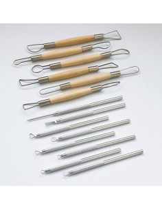 Kit de herramientas de escultura de arcilla 14 piezas Augernis 2