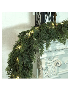 Guirnalda Navideña Preiluminada Zmtyykh 1.83 m 8 Modos Luces