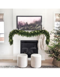 Guirnalda Navideña Preiluminada Zmtyykh 1.83 m 8 Modos Luces 2